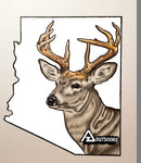 AZ Outdoor Coues Clear sticker